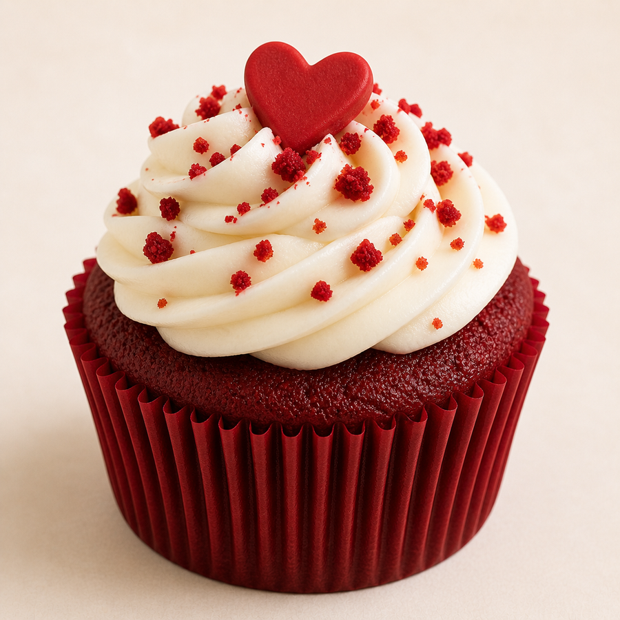 Red Velvet Romance Gourmet Cupcake