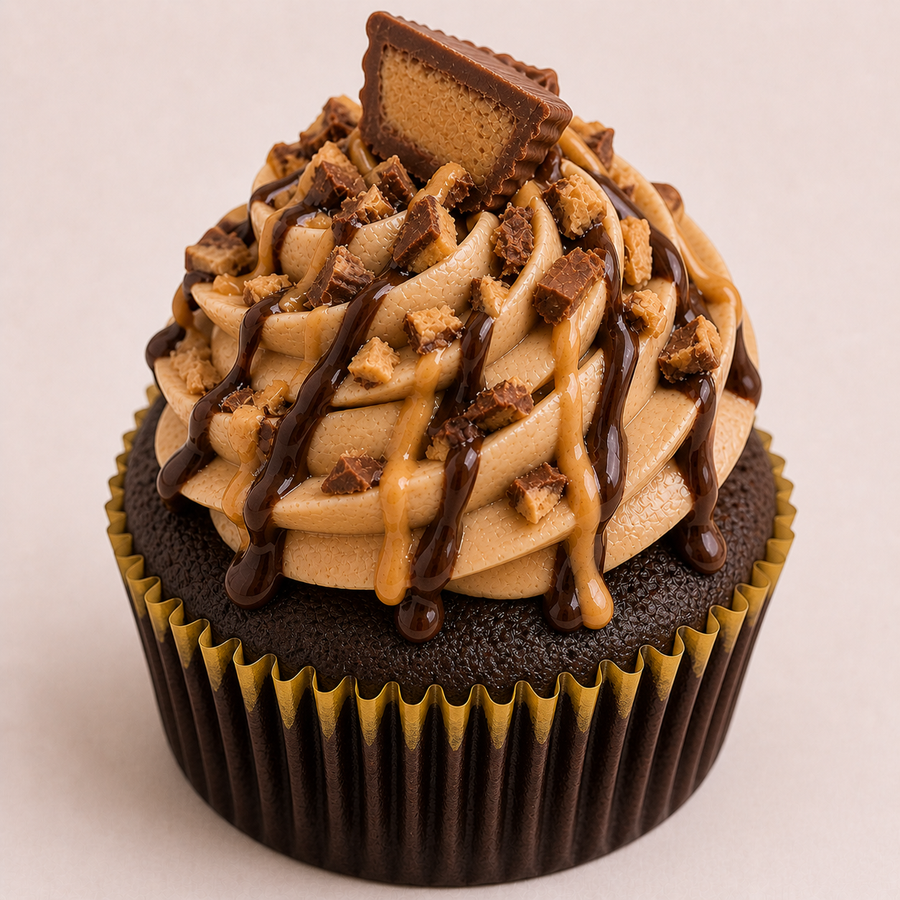 Peanut Butter Cup Perfection Gourmet Cupcakes